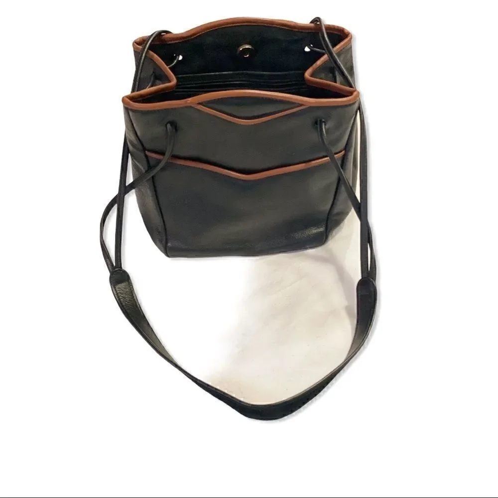 Jo Ann Page Marina Black Leather Purse!